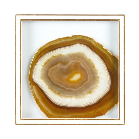 Madison Park Gemstone Natural‎ Handmade Glass Wall Plaque NEW